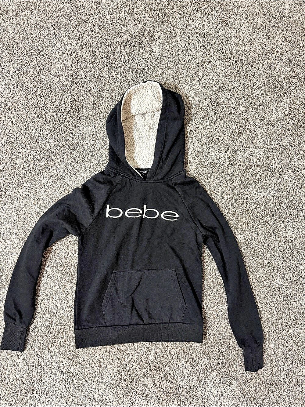 bebe Black Pullover Hoodie Like New